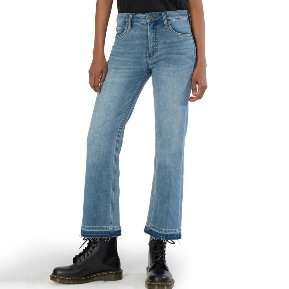 Kut From The Kloth Kelsey Fab Ab High Rise Ankle Flare Released Hem